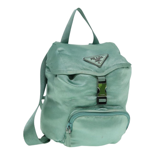Luxury Prada Backpack Satin Peppermint  91586