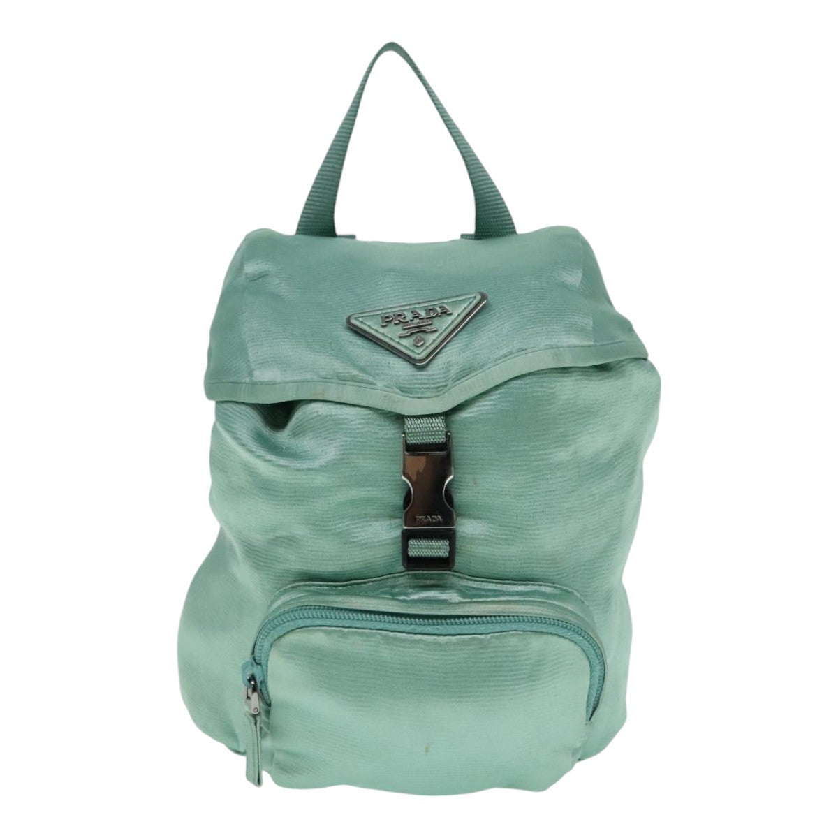 Luxury Prada Backpack Satin Peppermint  91586