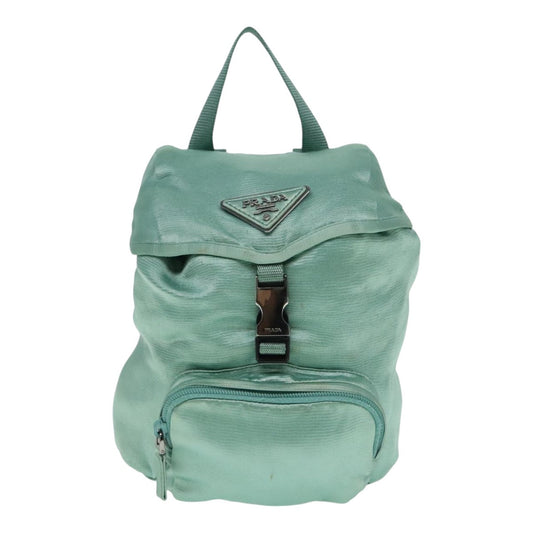 Luxury Prada Backpack Satin Peppermint  91586