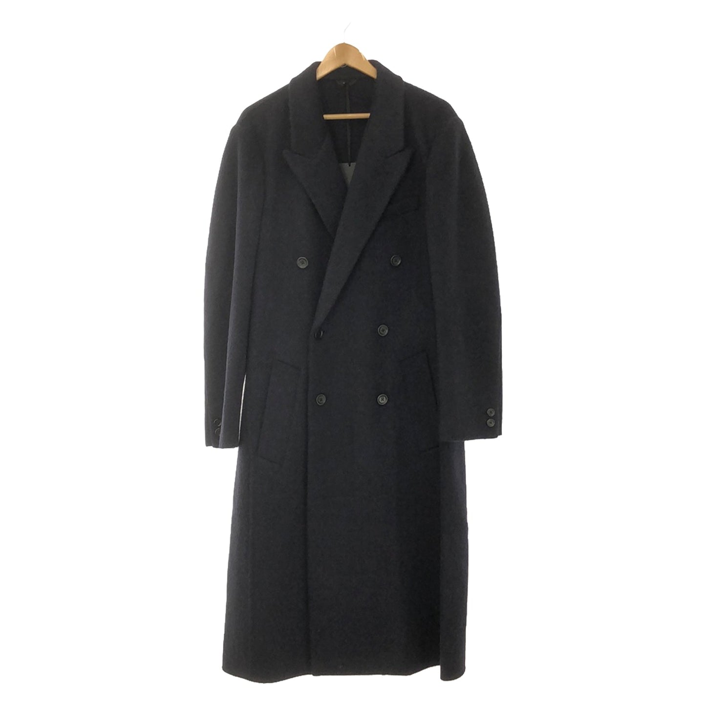 Luxury Fendi Coat Coat Wool Navy