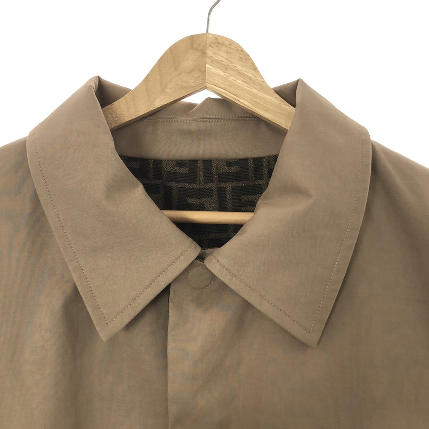 Luxury Fendi Coat Coat Cotton Beige