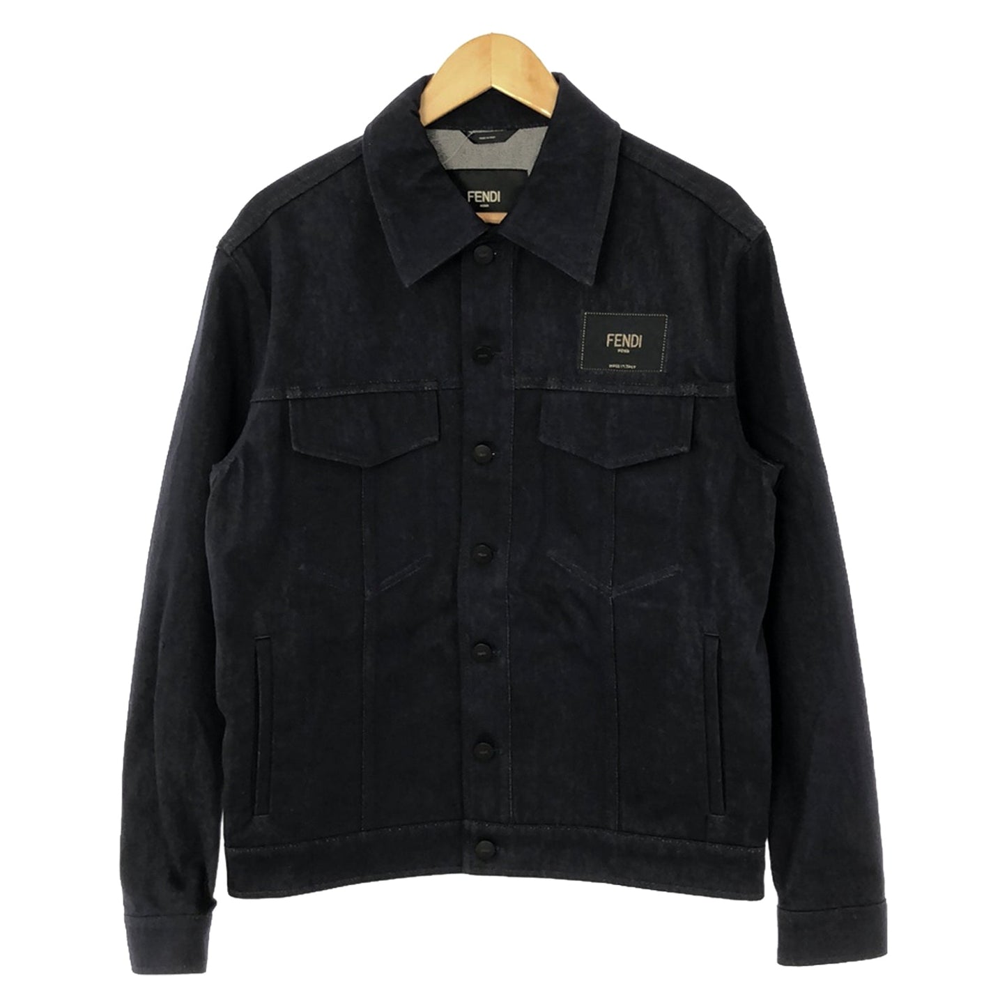 Luxury Fendi Denim Jacket Denim Jacket Cotton Blue