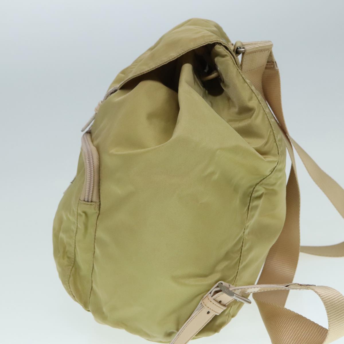 Luxury Prada Backpack Nylon Beige  91604