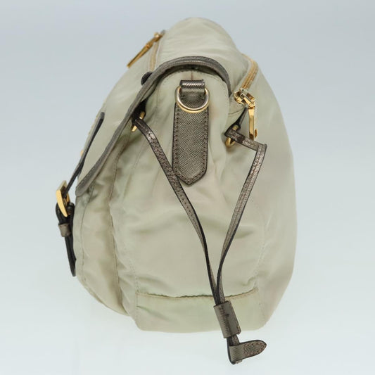 Luxury Prada Shoulder Bag Nylon Beige  91605