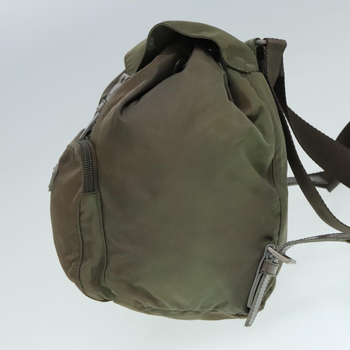 Luxury Prada Backpack Nylon Khaki  91606