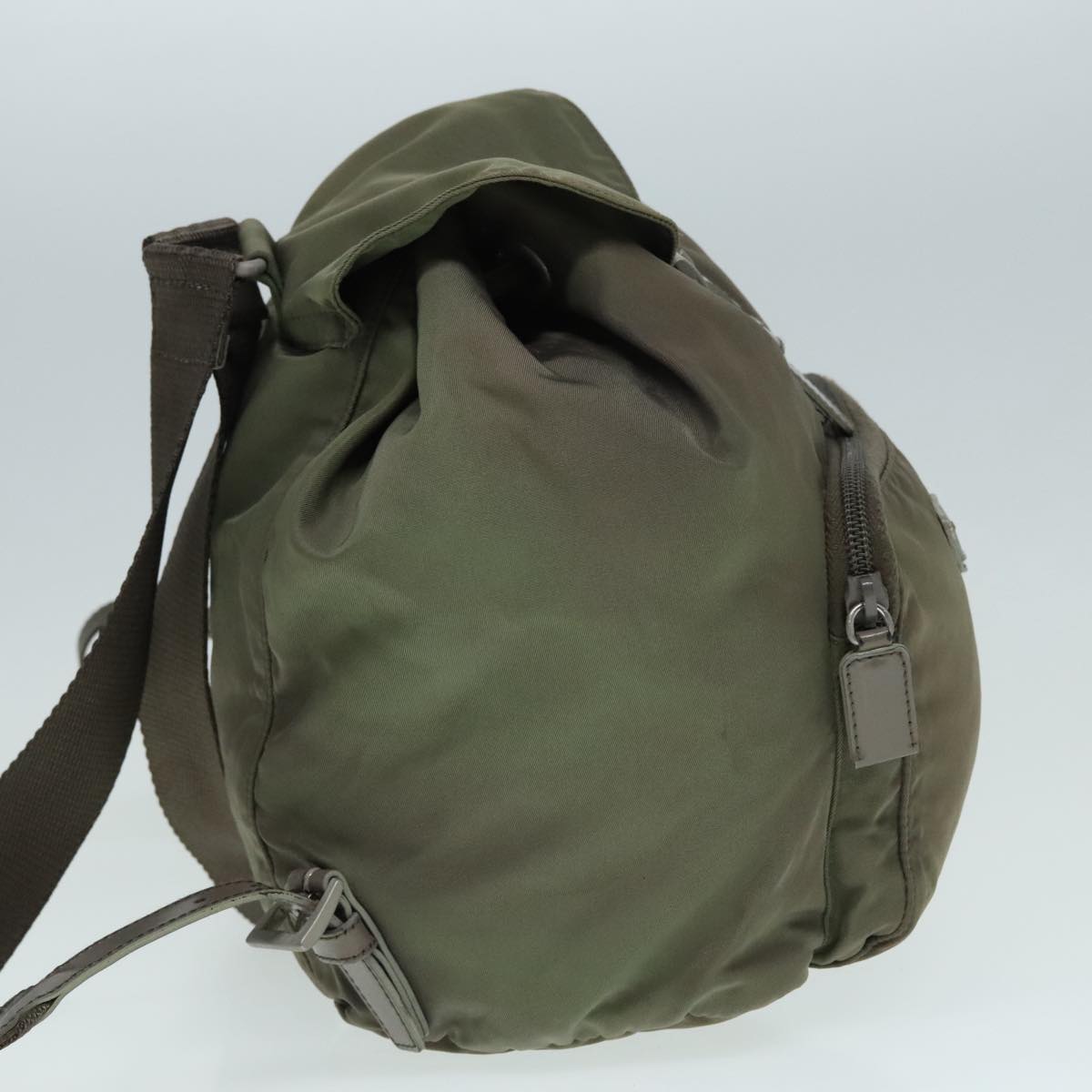 Luxury Prada Backpack Nylon Khaki  91606