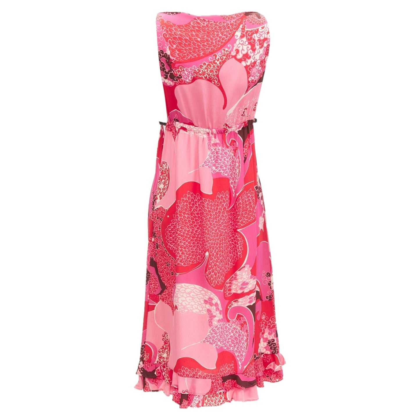 Gucci Tom Ford floral cutout leather strap dress