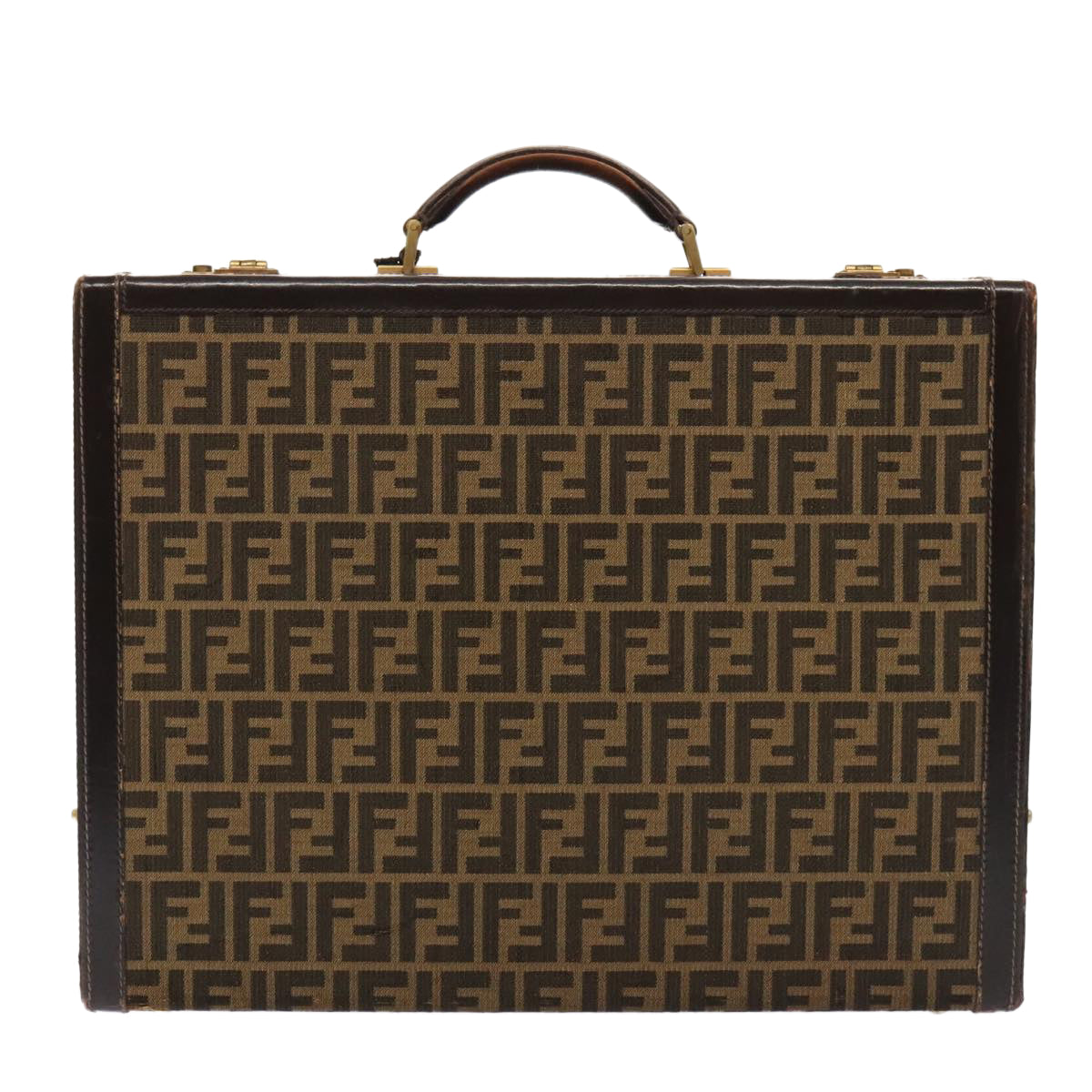 Luxury Fendi Zucca Canvas Trunk Brown91631