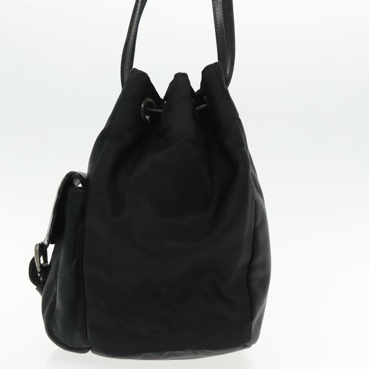 Luxury Prada Shoulder Bag Leather Black  91635