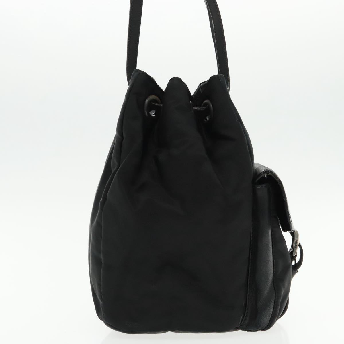 Luxury Prada Shoulder Bag Leather Black  91635