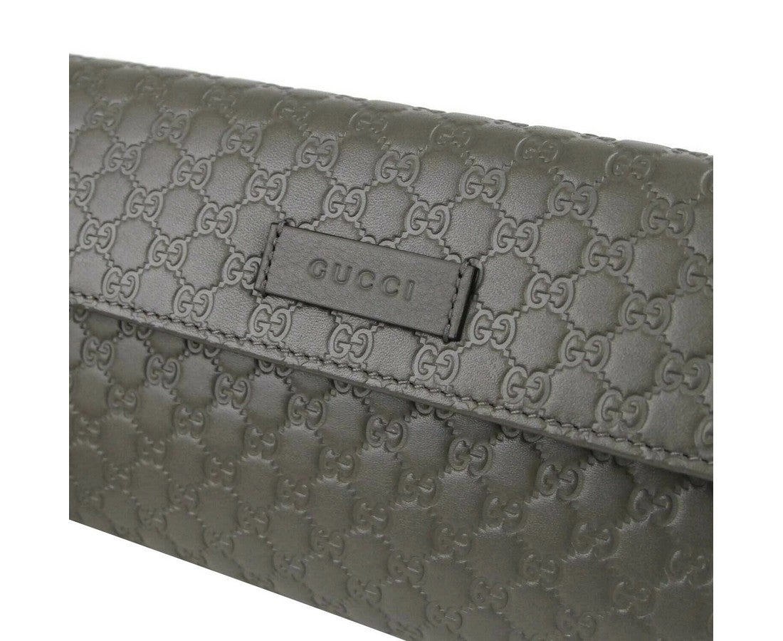 Gucci Women's Leather Microguccissima Continental Zip Wallet