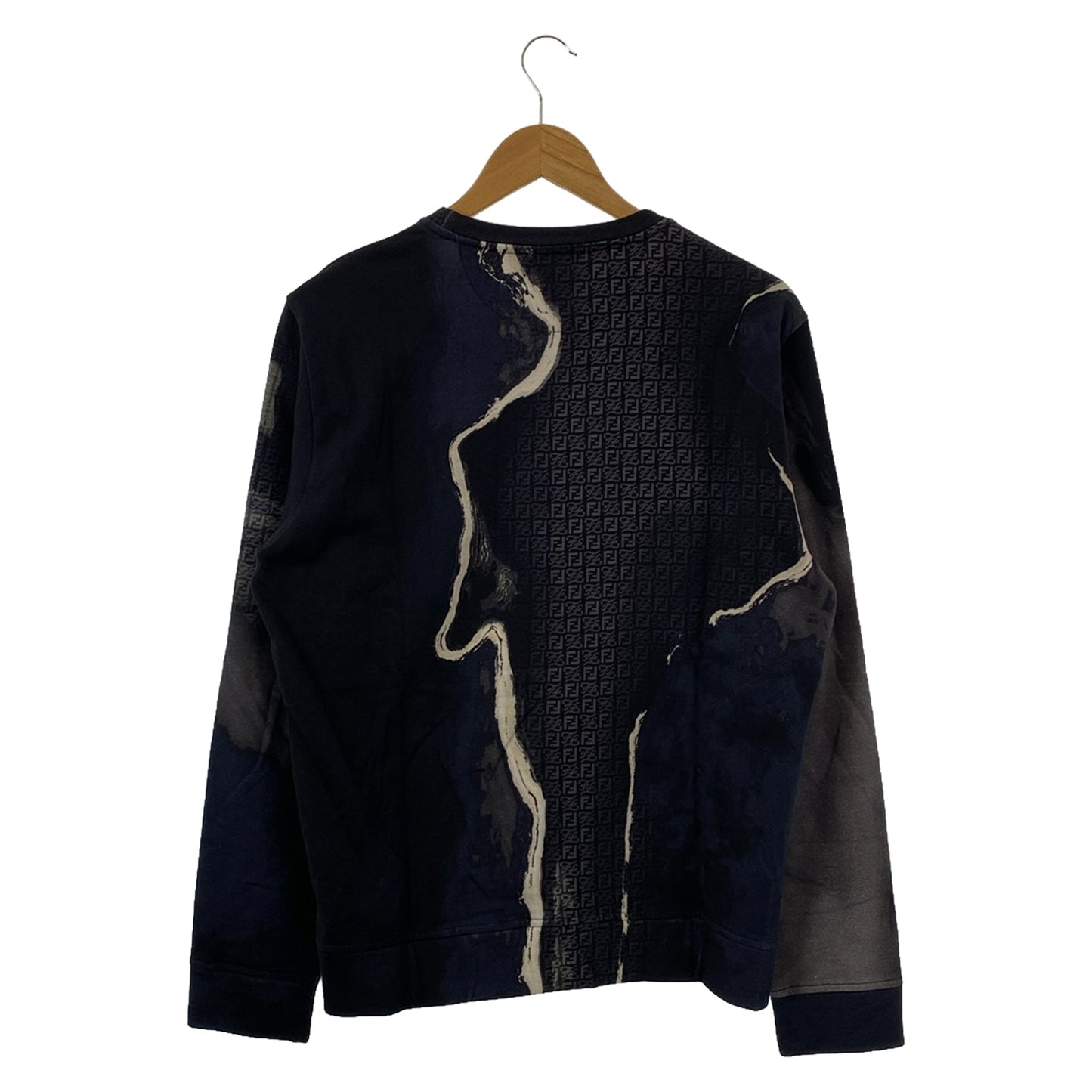 Luxury Fendi Sweat Sweatshirt Cotton Navy