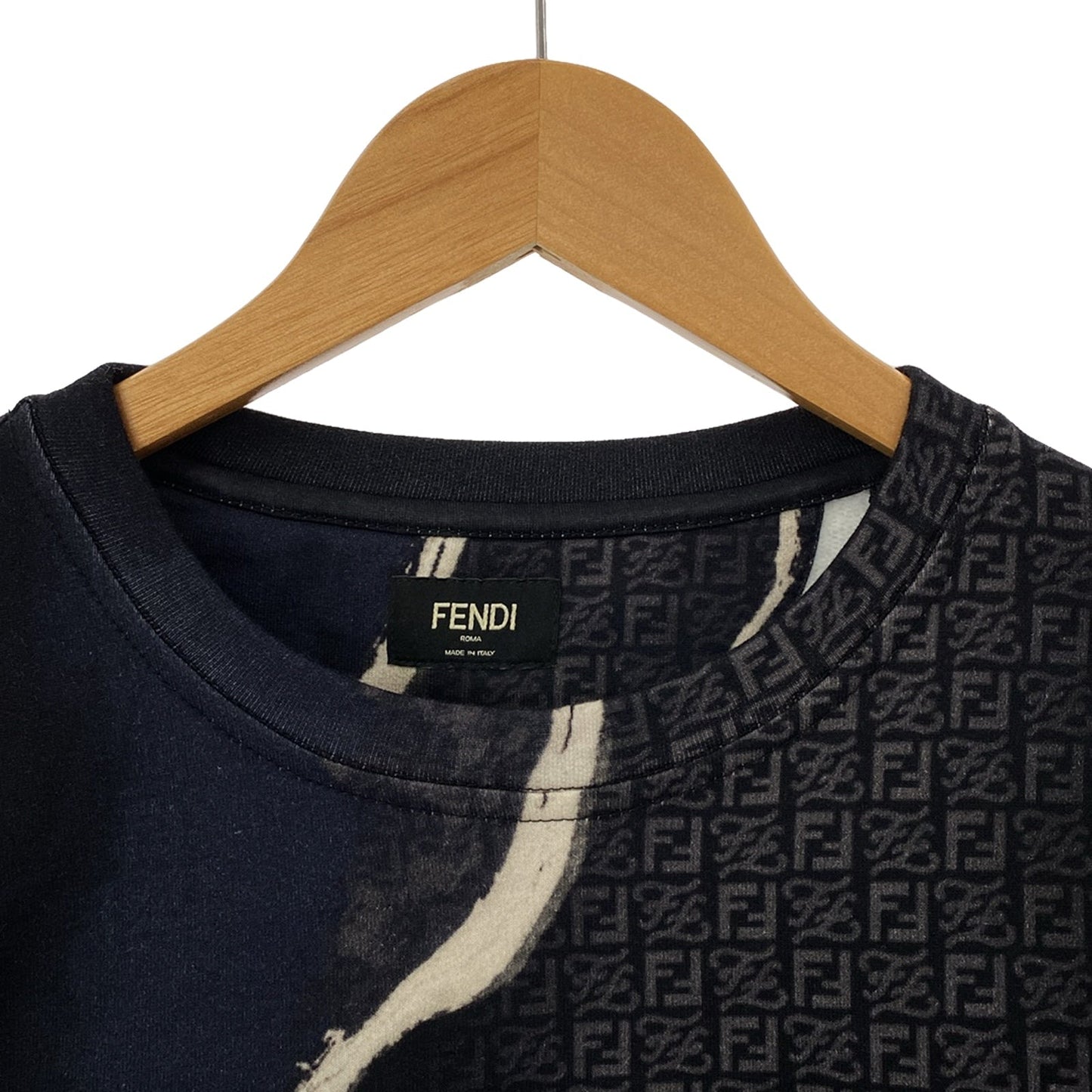 Luxury Fendi Sweat Sweatshirt Cotton Navy