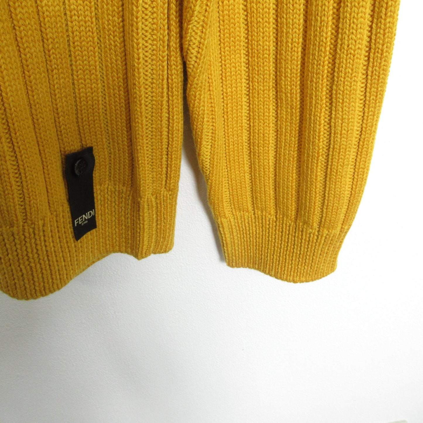 Luxury Fendi Sweater Sweater Wool Yellow
