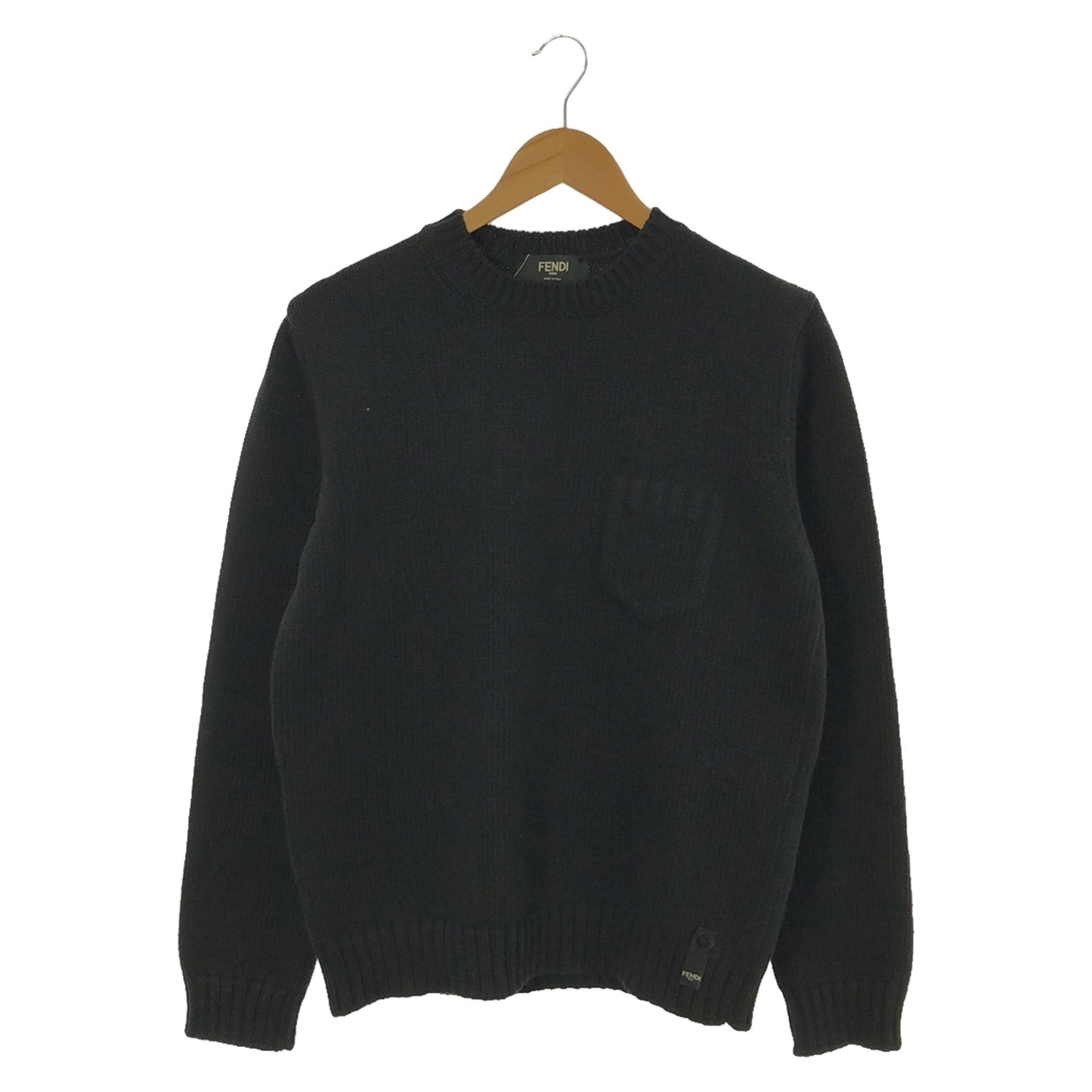 Luxury Fendi Sweater Sweater Cotton Black