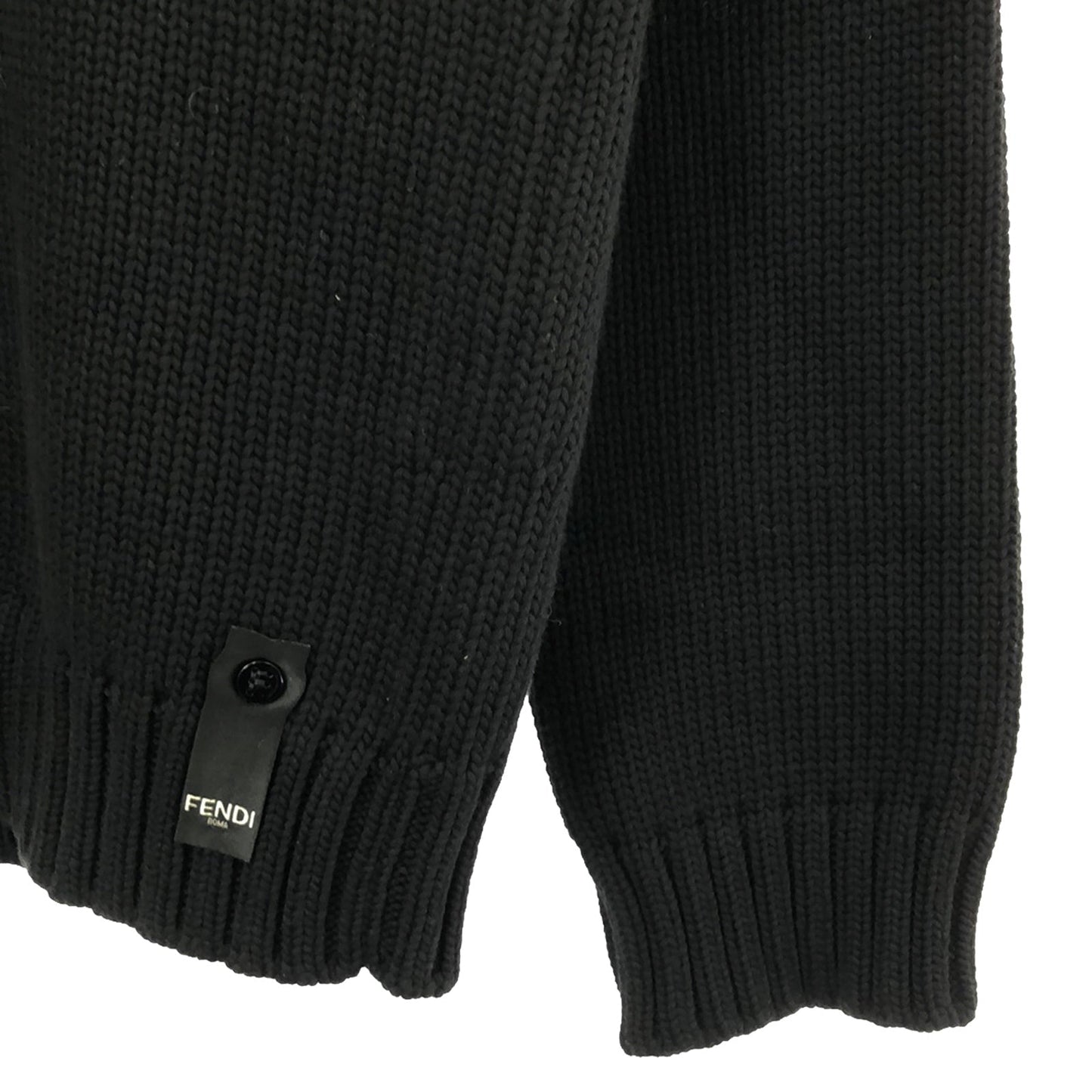 Luxury Fendi Sweater Sweater Cotton Black