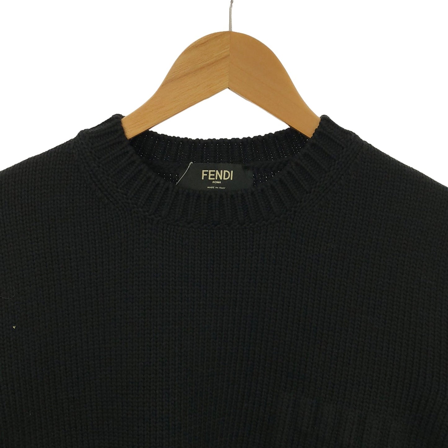 Luxury Fendi Sweater Sweater Cotton Black