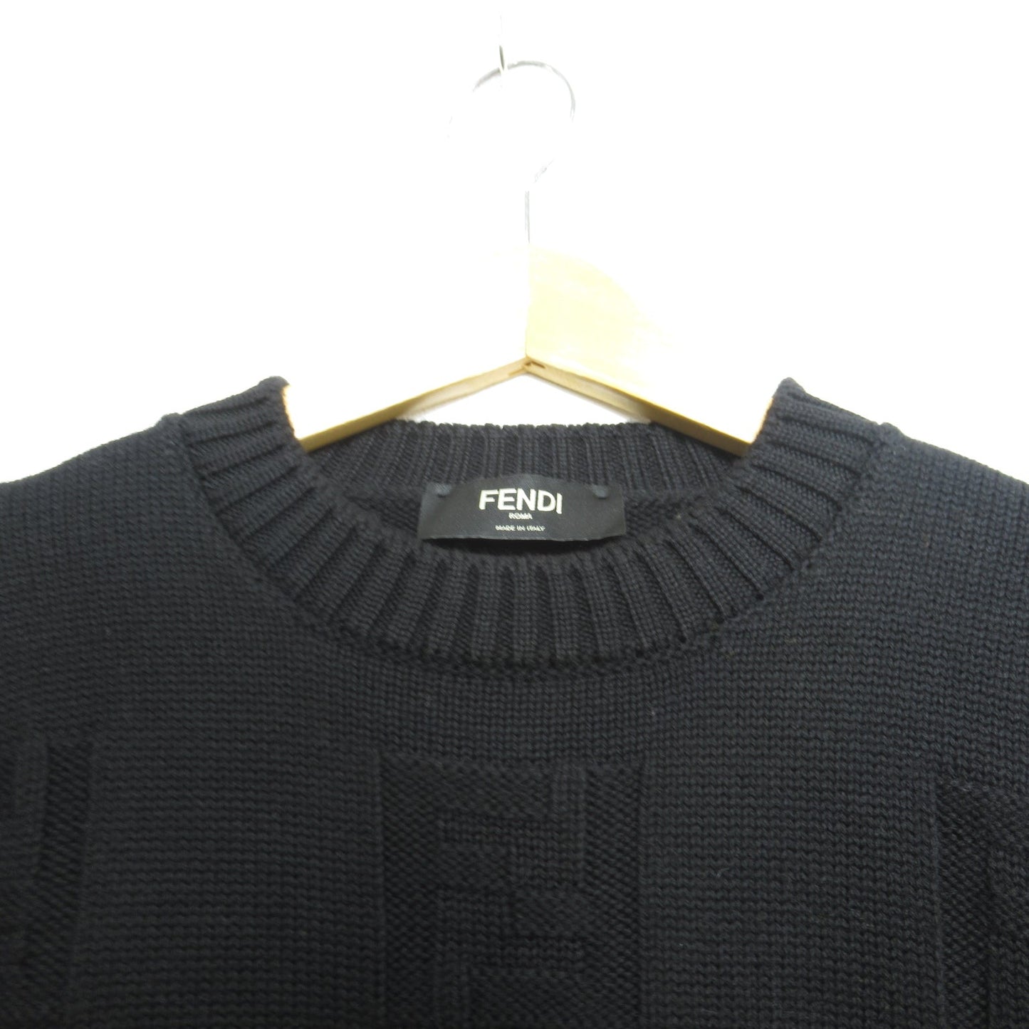Luxury Fendi Sweater Sweater Wool Black
