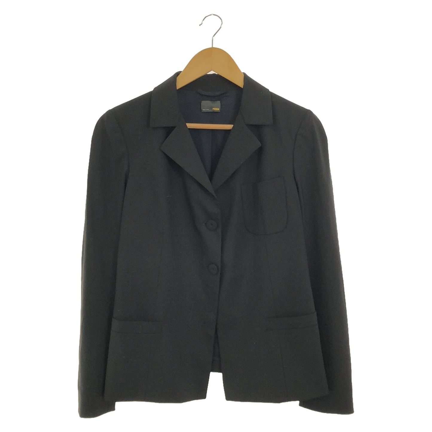 Luxury Fendi Jacket Tailored jacket Wool Black