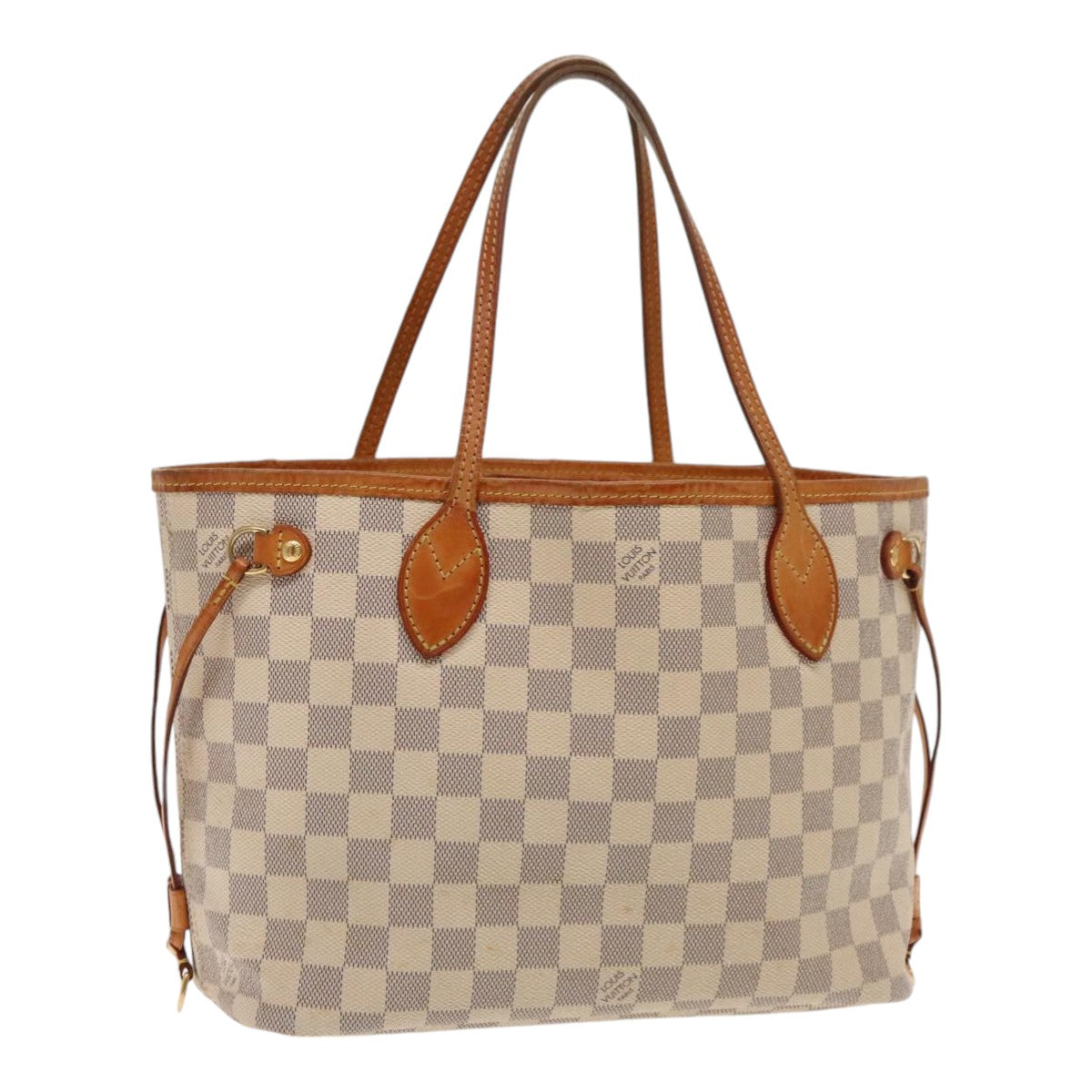 LOUIS VUITTON Damier Azur Neverfull PM Tote Bag N41362 LV 91738