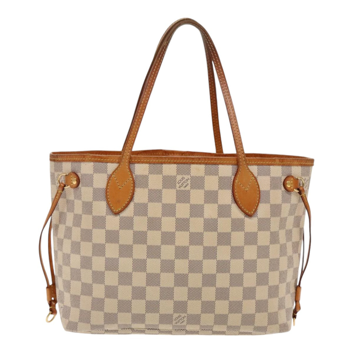 LOUIS VUITTON Damier Azur Neverfull PM Tote Bag N41362 LV 91738