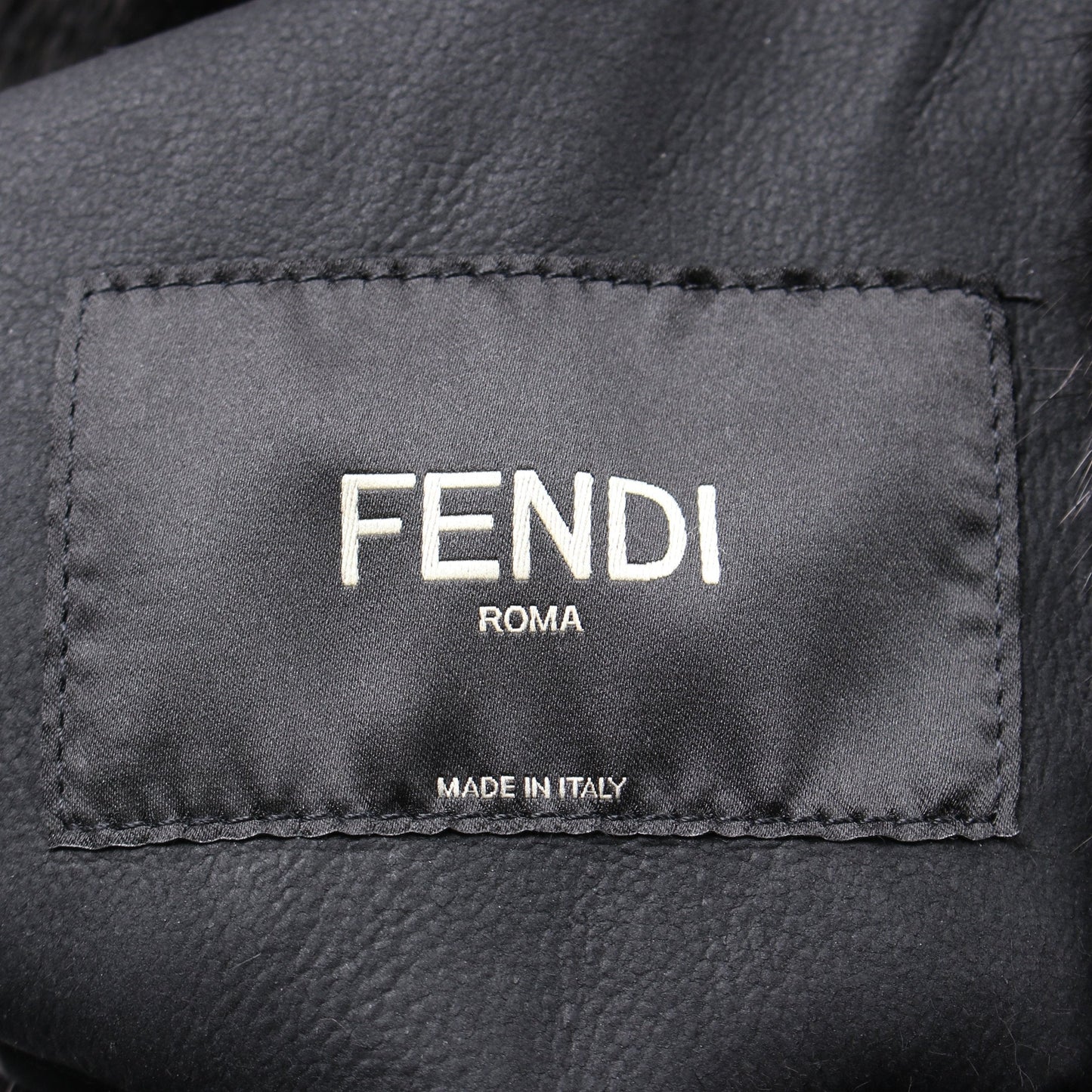Luxury Fendi Blouson Mink Black Dark brown