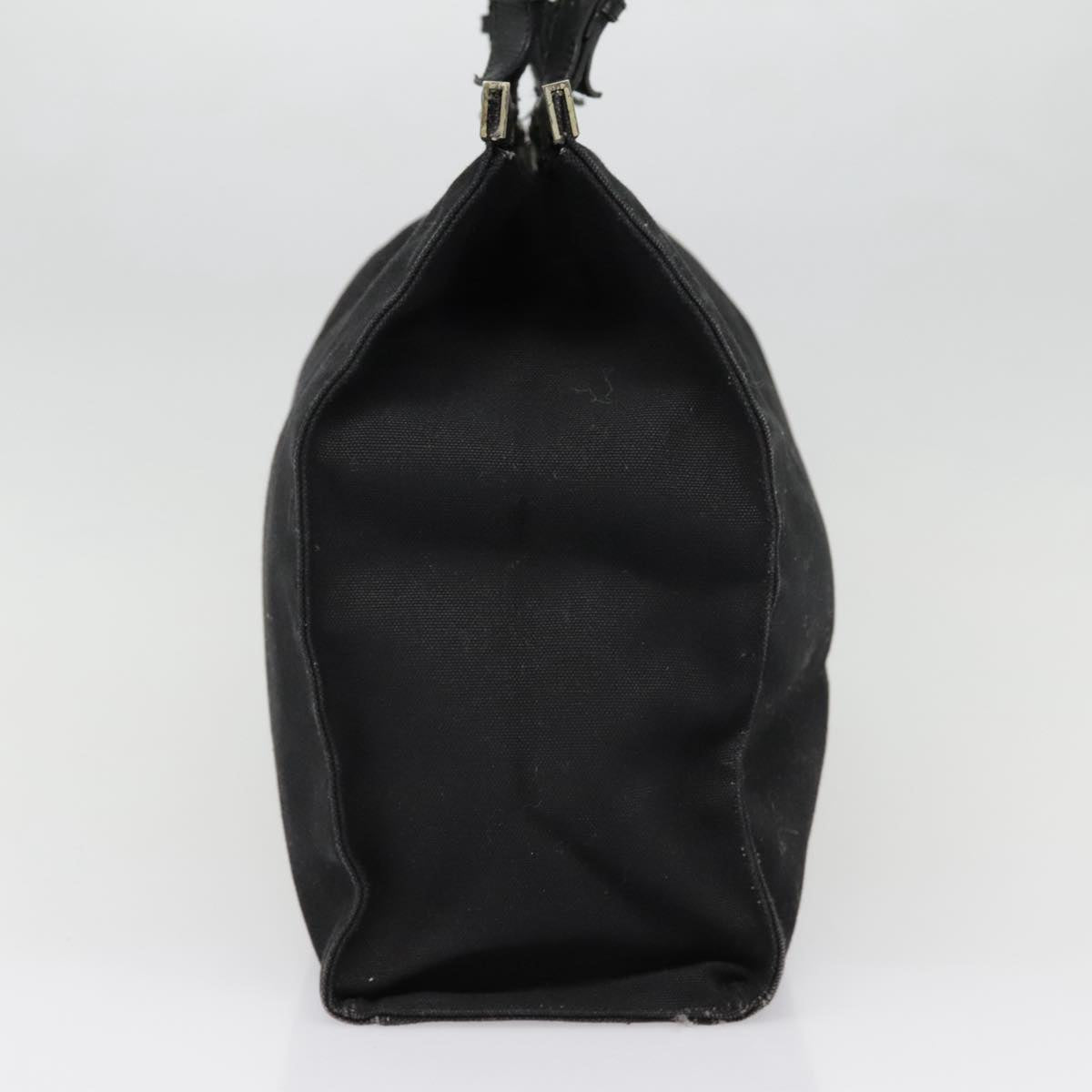 Luxury Prada Tote Bag Canvas Black Silver  91760