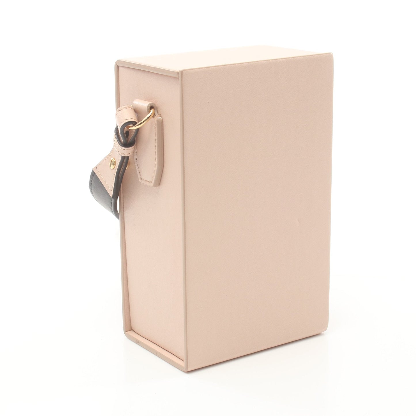 Luxury Fendi Box Shoulder bag Leather Light pink