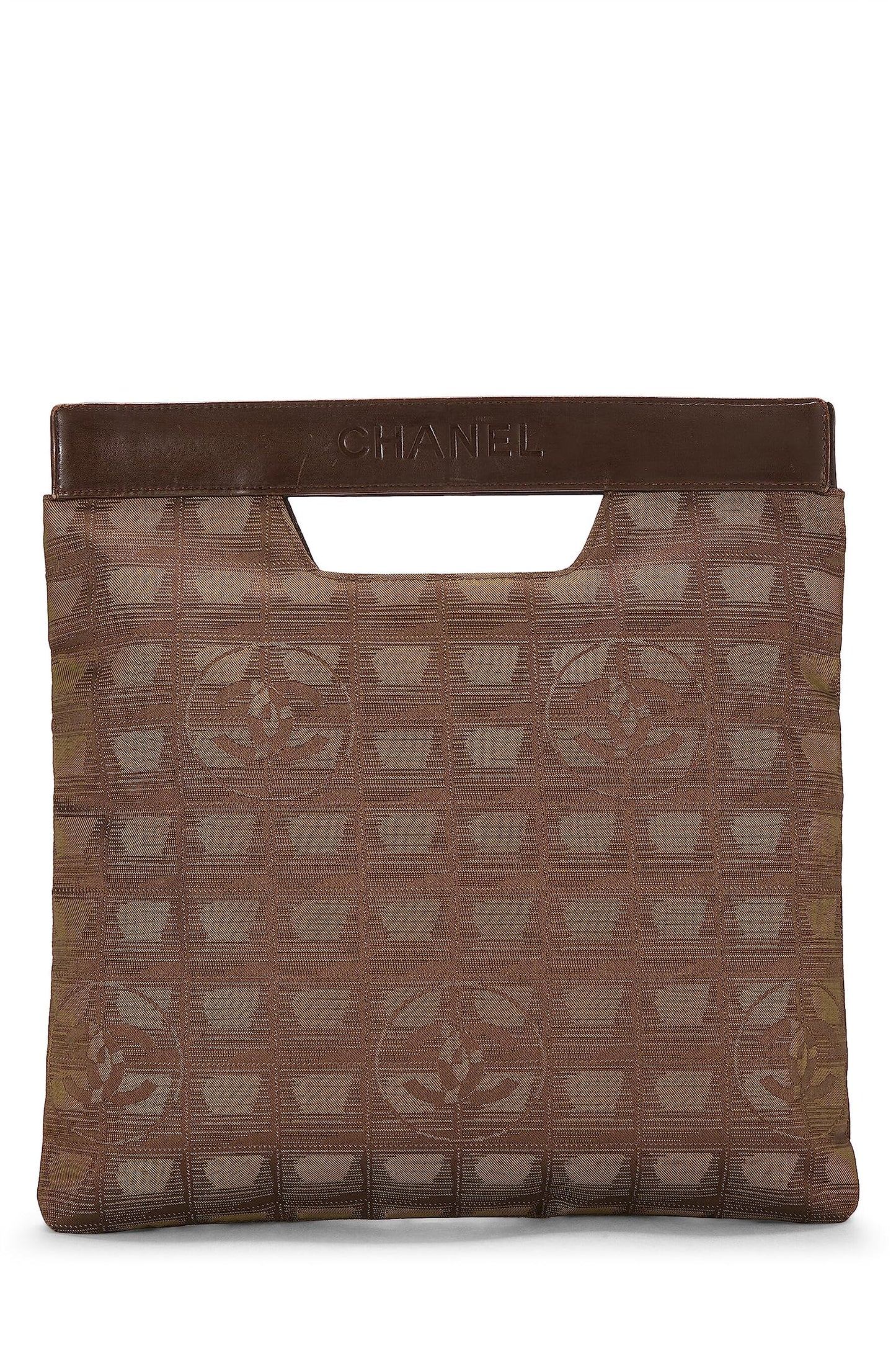 Chanel,  Green Nylon Travel Line Handbag, Green