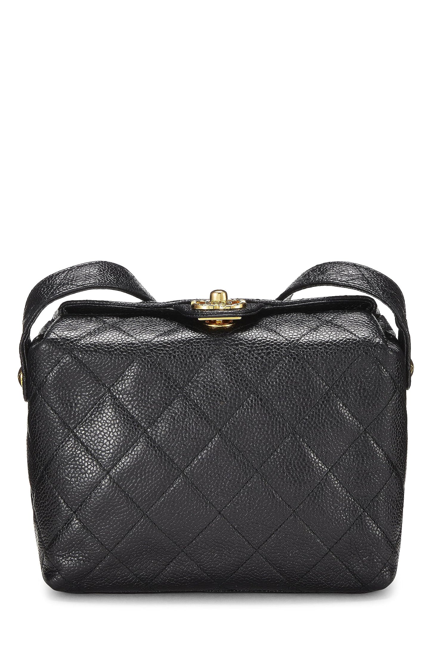 Chanel,  Black Caviar Shoulder Bag, Black