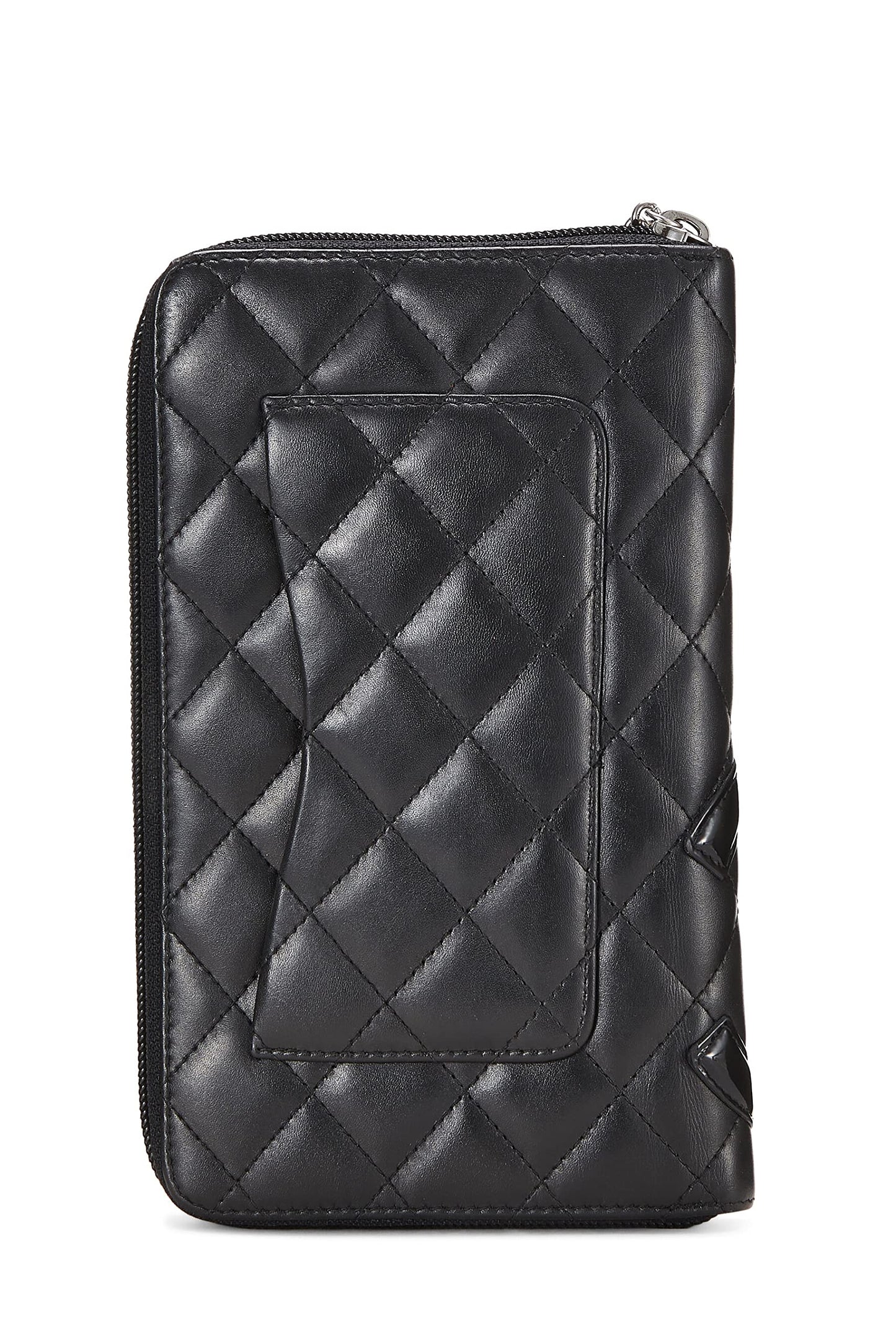 Chanel  Black Quilted Calfskin Cambon Ligne Travel Wallet, Black