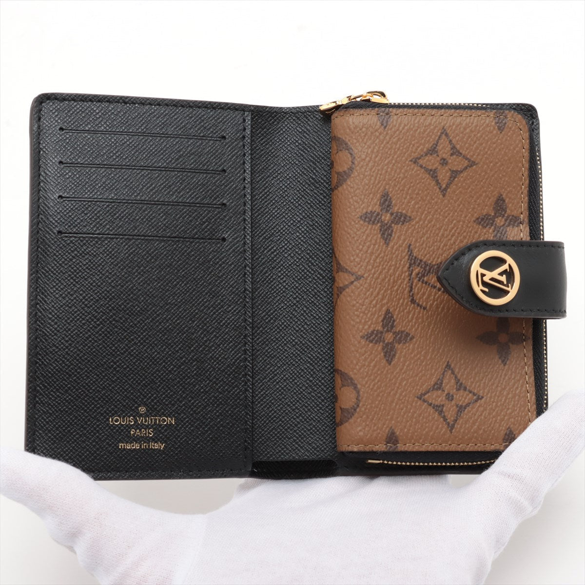 Louis Vuitton Monogram Giant Reversee Portfolio Juliet M69432 Brown Compact Wallet