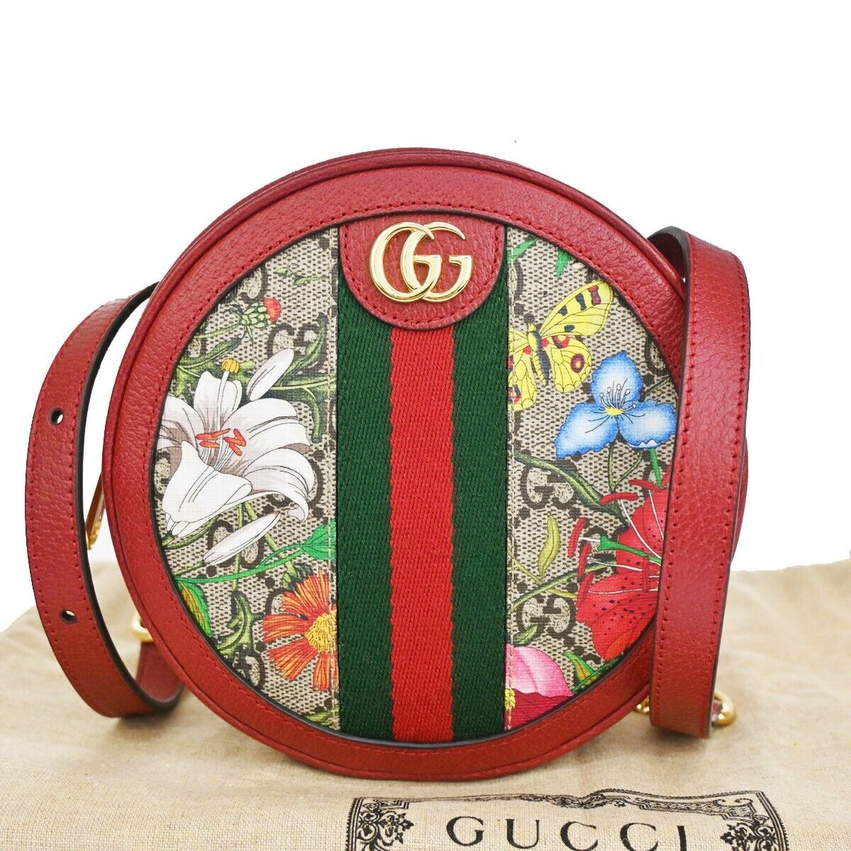 Gucci Flora  Leather Shoulder Bag ()
