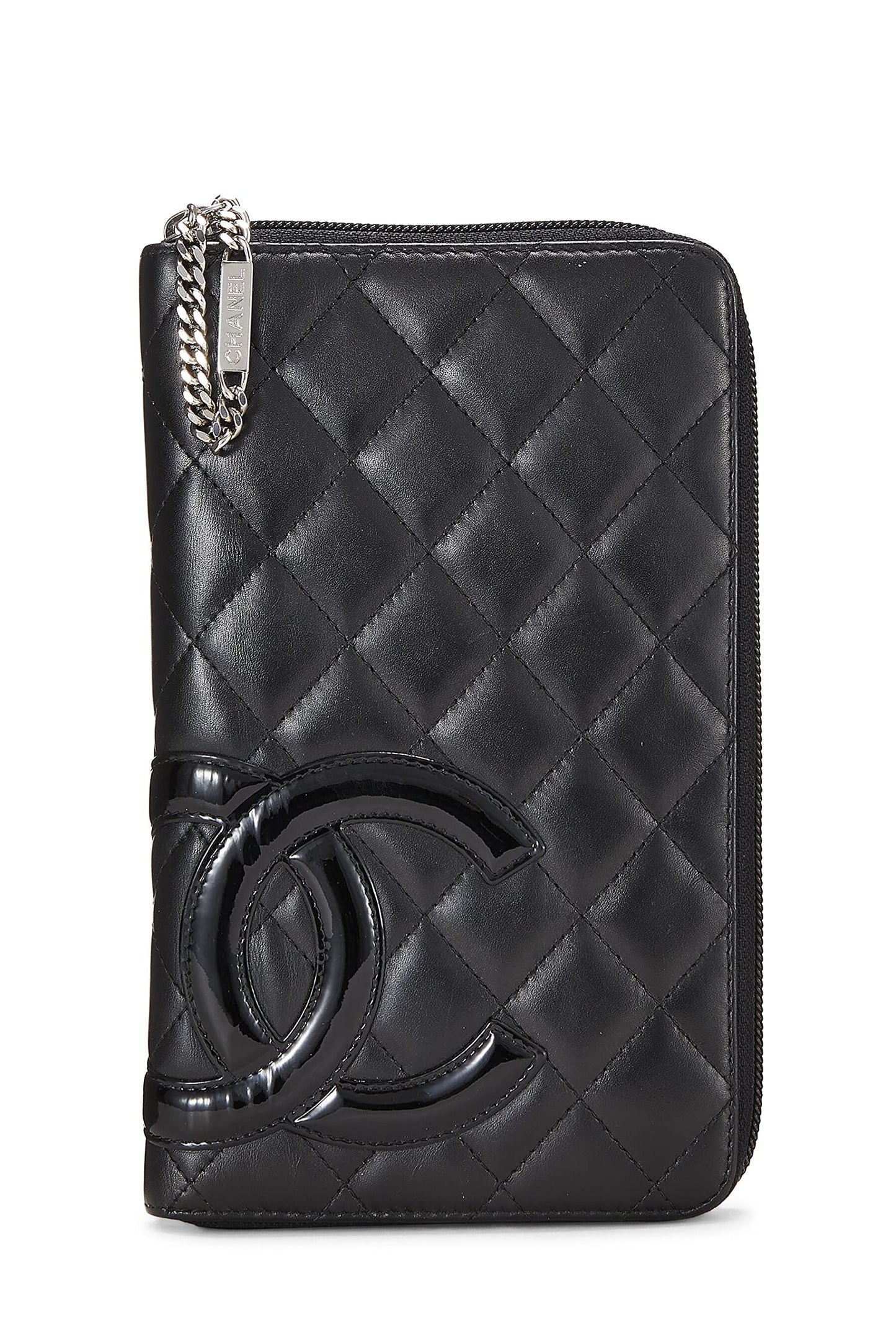 Chanel  Black Quilted Calfskin Cambon Ligne Travel Wallet, Black