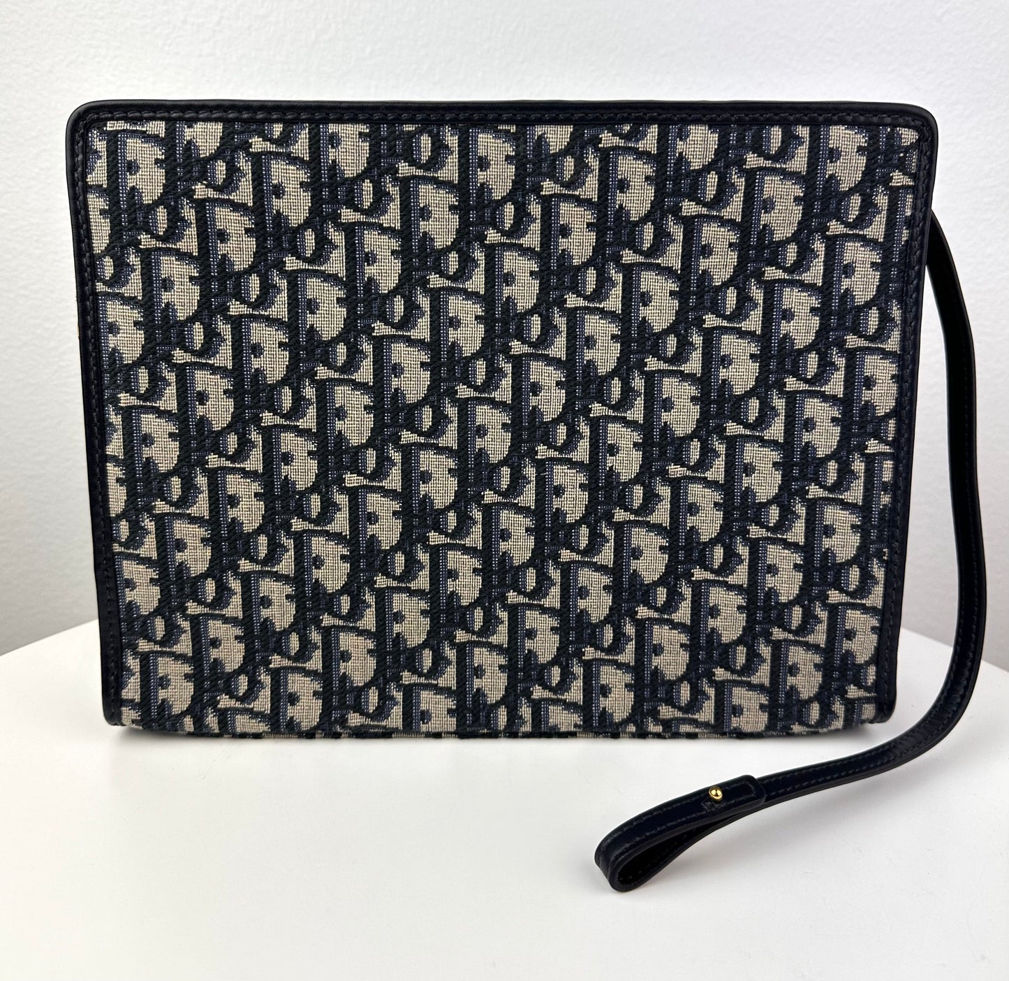 Dior 30 Montaigne pouch Blue Dior Oblique Jacquard