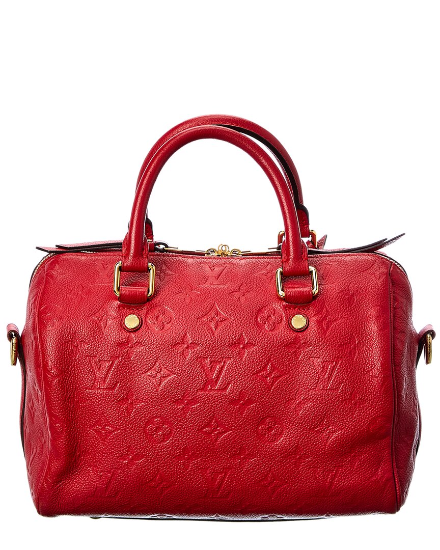 Louis Vuitton Red Monogram Mat Vernis Leather Speedy 25 Bandoulière (