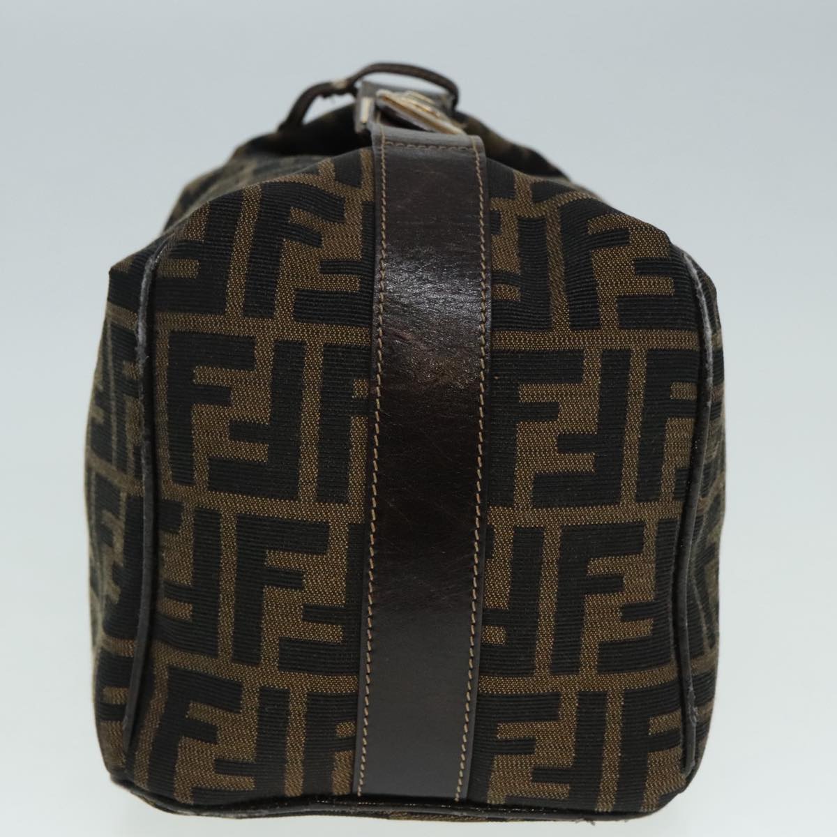 Luxury Fendi Zucca Canvas Vanity Hand Bag Brown92101