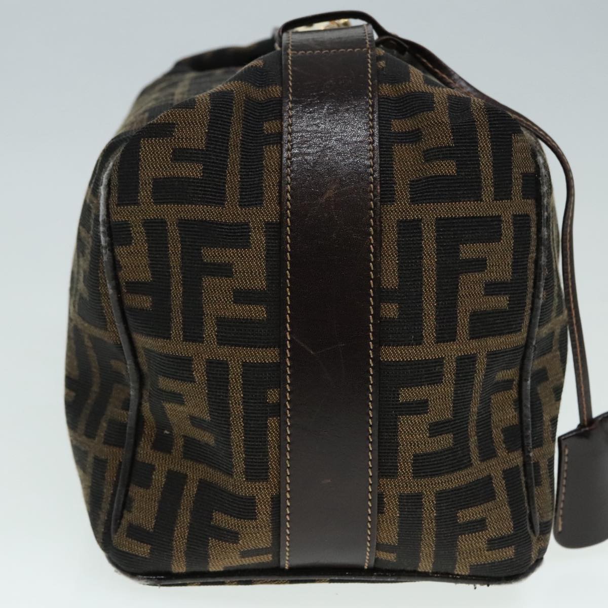Luxury Fendi Zucca Canvas Vanity Hand Bag Brown92101