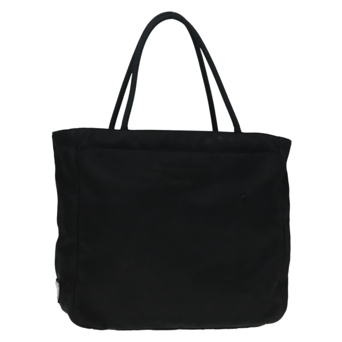 Luxury Prada Hand Bag Nylon Black Silver  92120