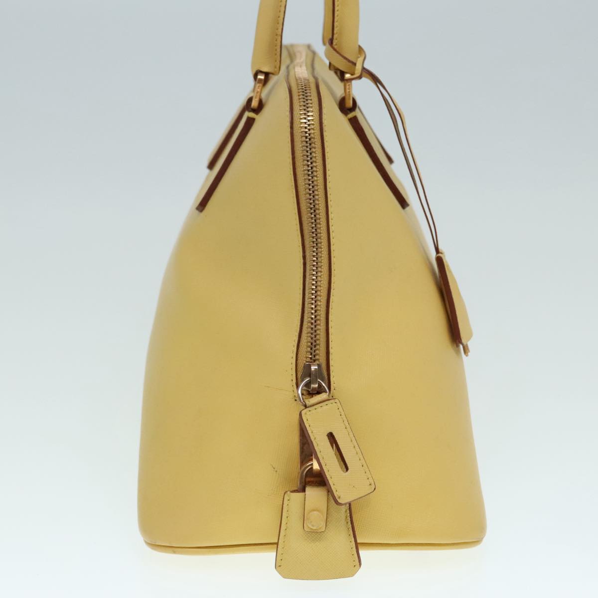 Luxury Prada Hand Bag Safiano leather Yellow Gold  92195