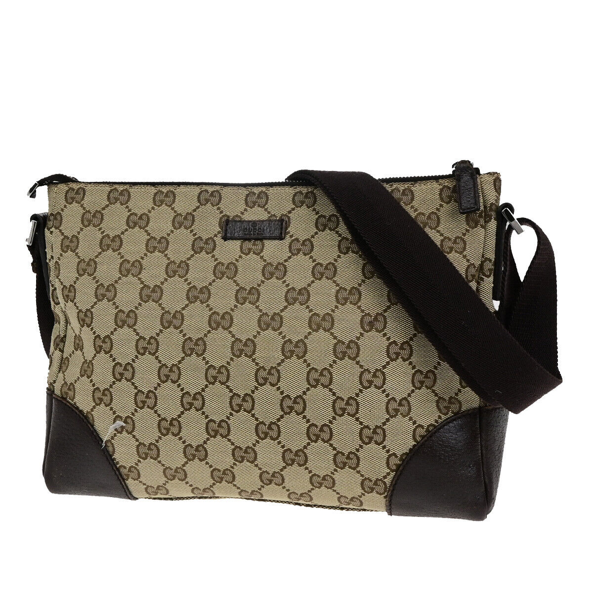 Gucci --  Canvas Shoulder Bag