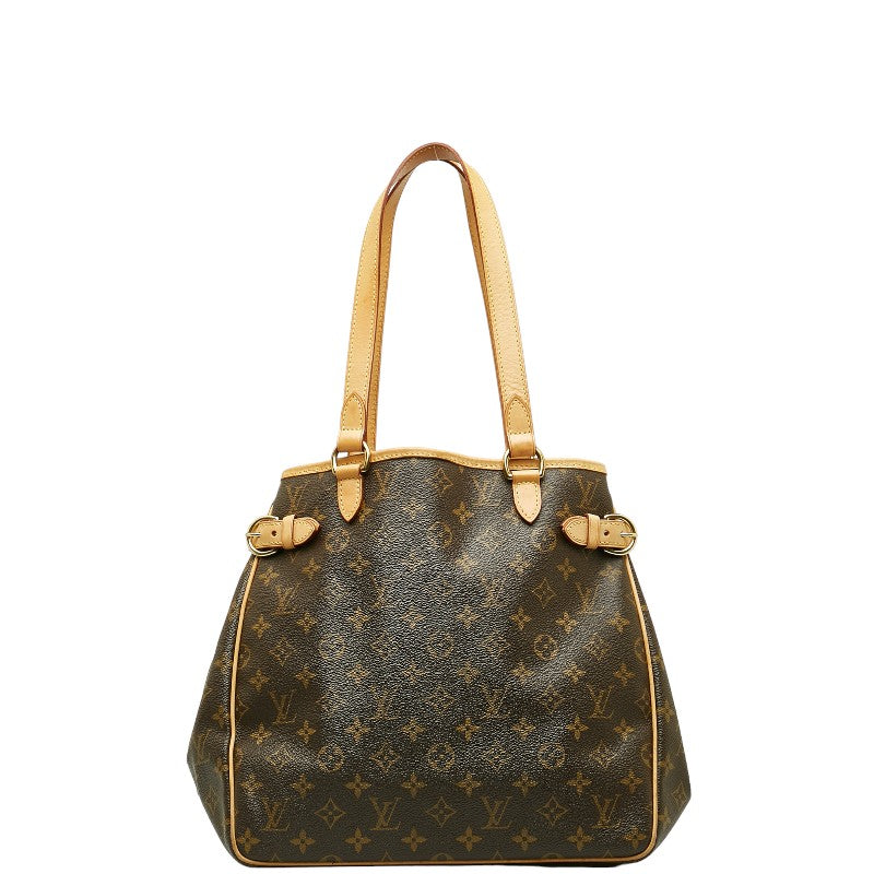 Louis Vuitton Monogram Batignol Vertical Tote Bag M51153 Brown PVC Leather  Louis Vuitton