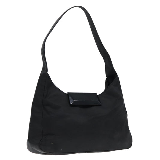 Luxury Prada Shoulder Bag Nylon Black Silver  92338