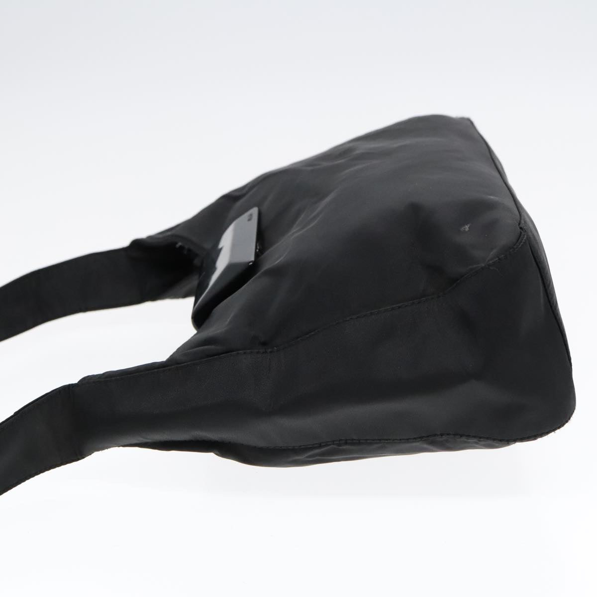 Luxury Prada Shoulder Bag Nylon Black Silver  92338