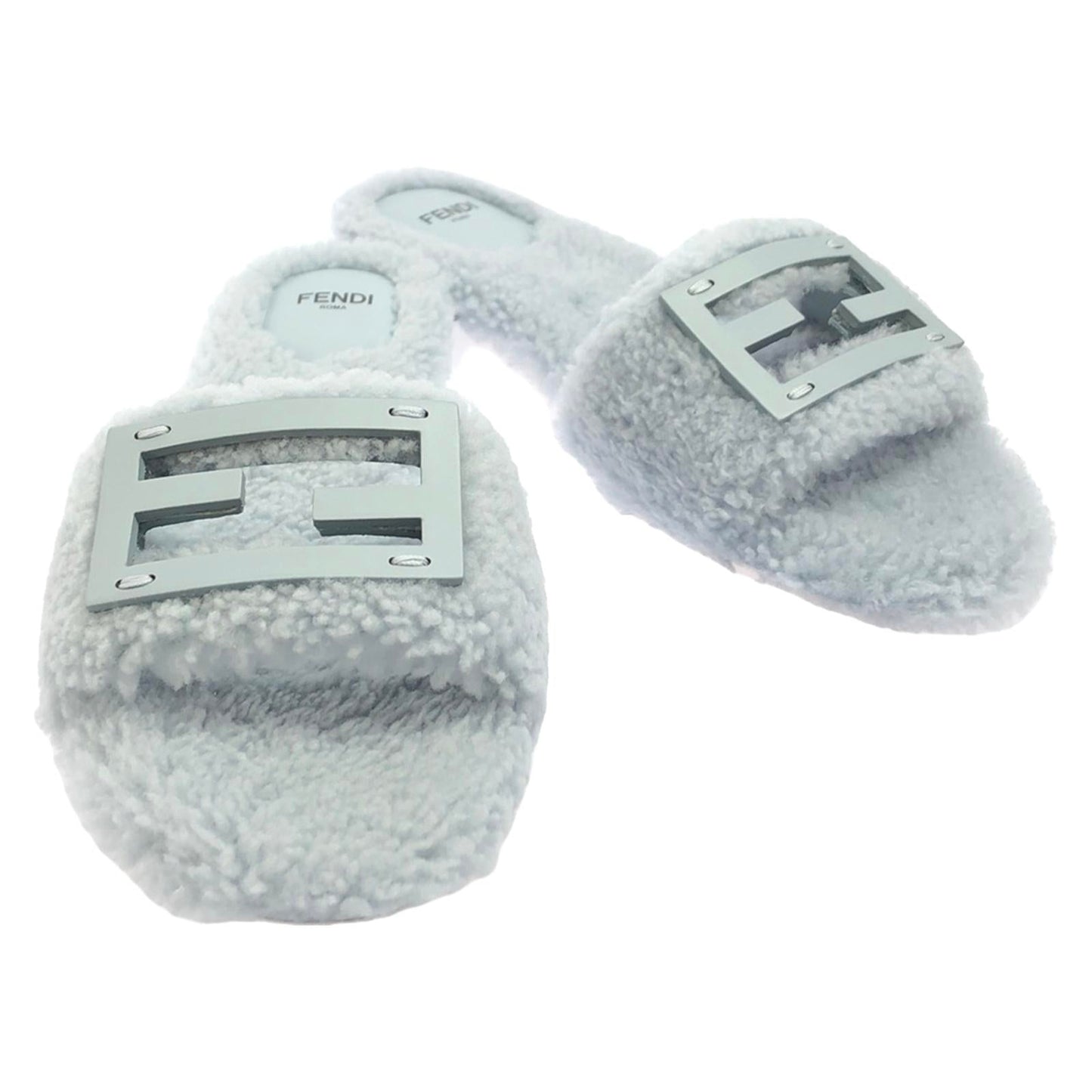 Luxury Fendi Sandals Sandals Mouton Blue