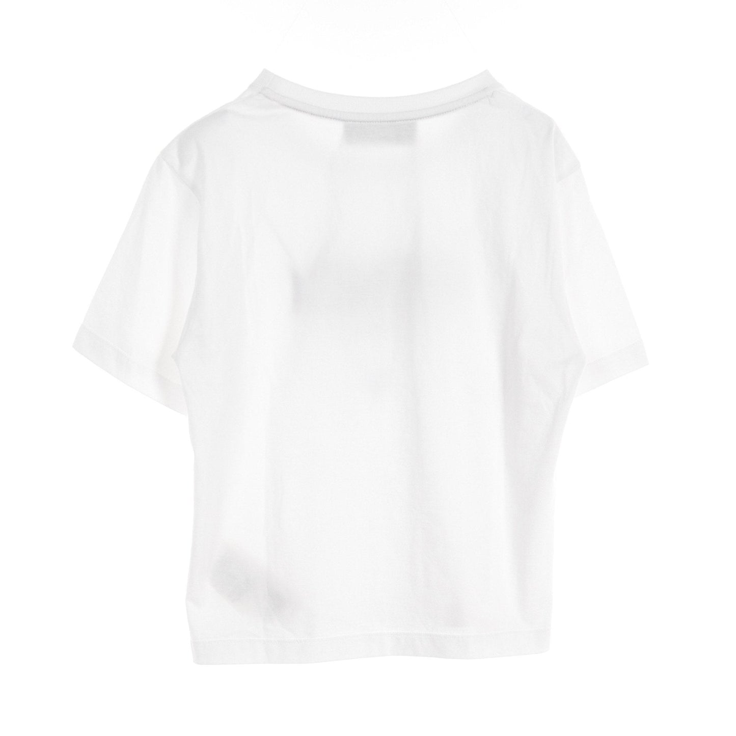 Luxury Fendi T-shirt Logo embroidery Cotton White