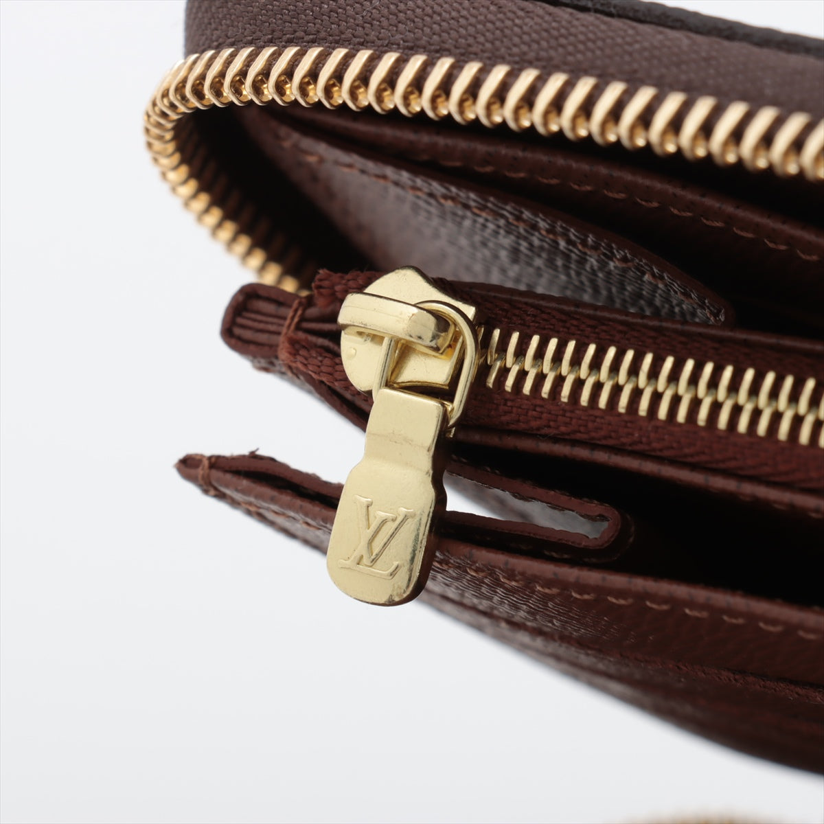 Louis Vuitton Monogram  Organizer M62581 Brown Round Zip Wallet