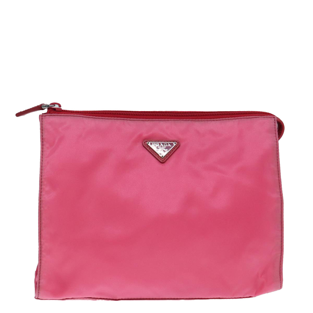 Luxury Prada Clutch Bag Nylon Pink Silver  92400