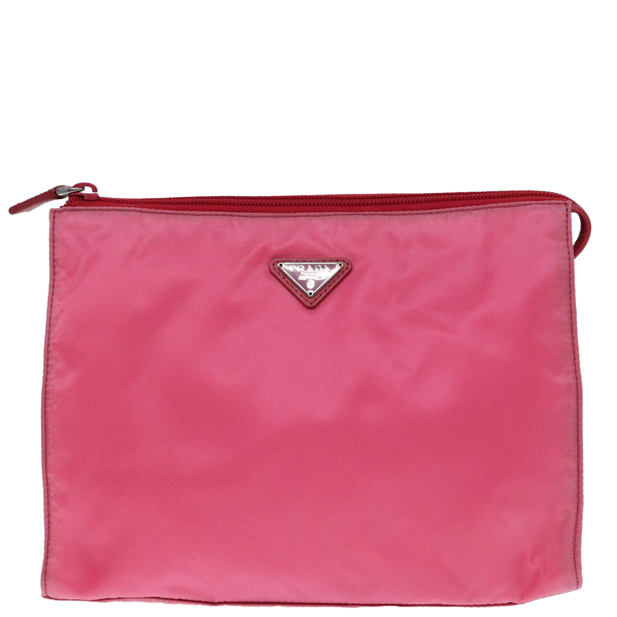 Luxury Prada Clutch Bag Nylon Pink Silver  92400