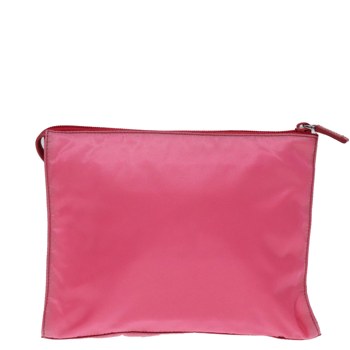 Luxury Prada Clutch Bag Nylon Pink Silver  92400
